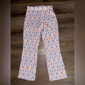 Zara Pink and Blue Geometric Knitwear